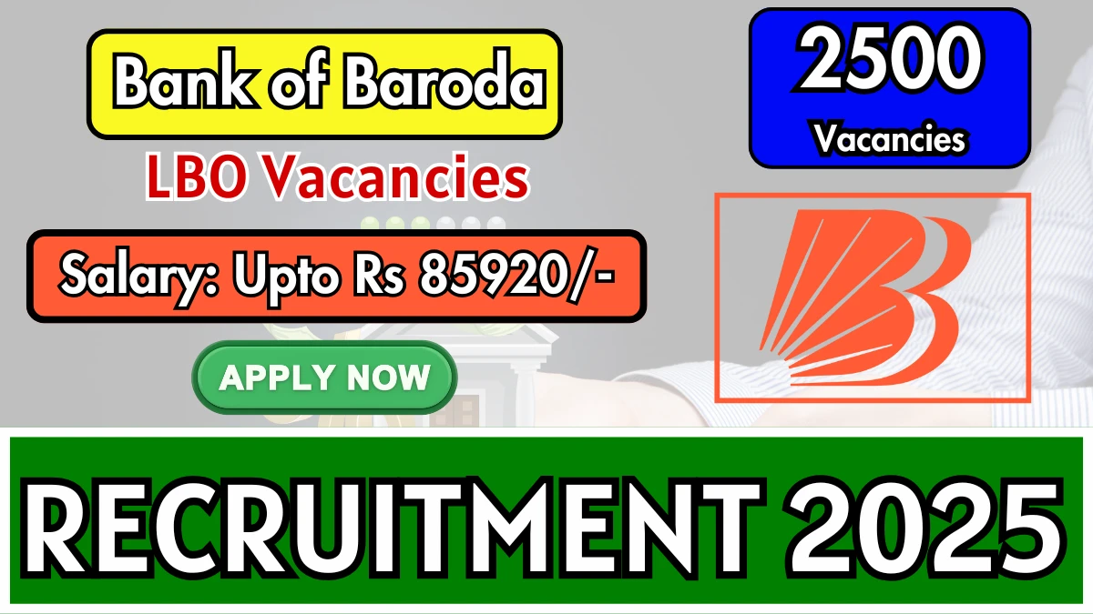 Bank of Baroda LBO Bharti 2025